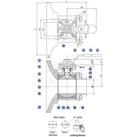 Inline Industries Tank Bottom Ball Valve, 337F